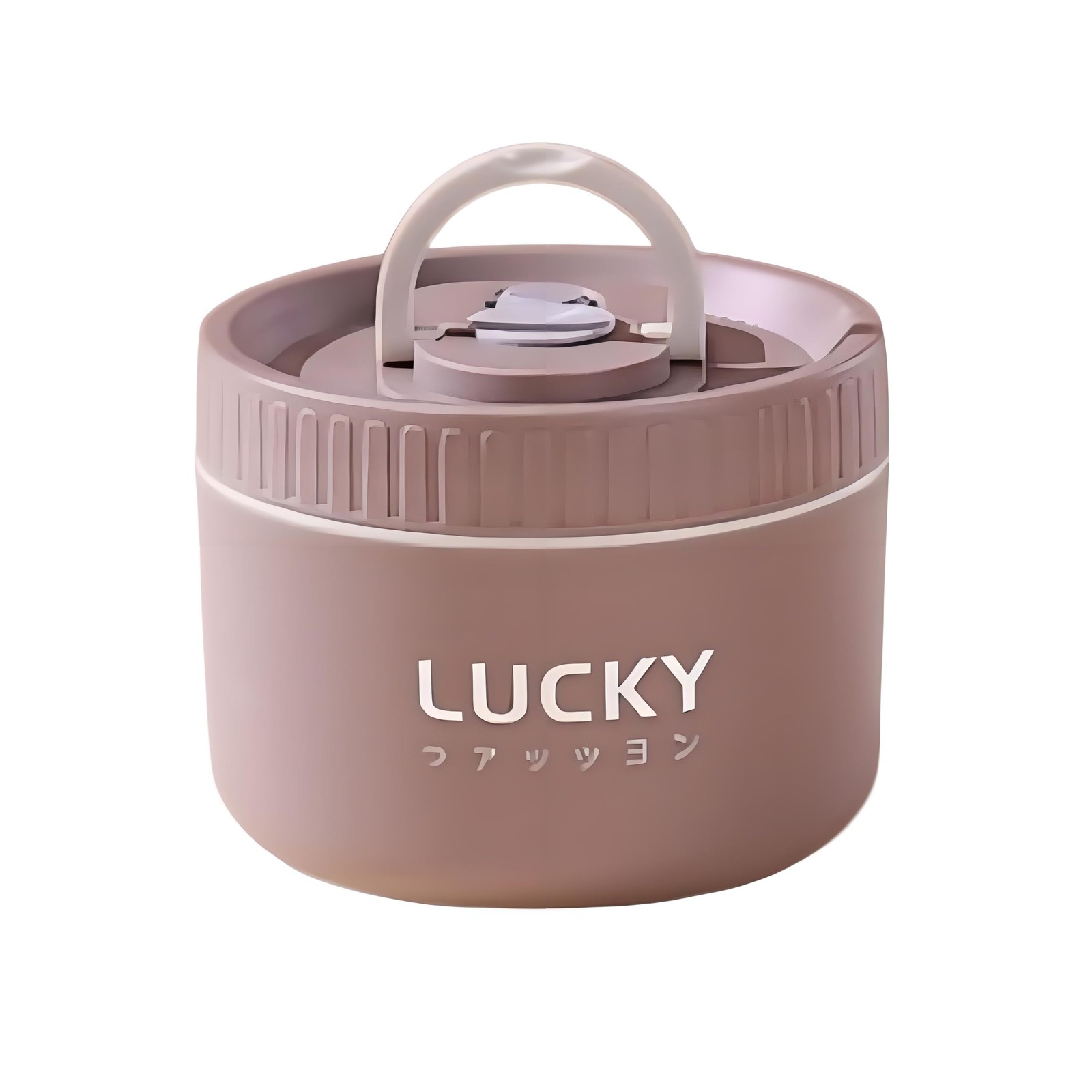 Ausenzup Stainless Steel Lunch Box, 3-Tier Brown, 1pcs, 600ml, Beige, Brown