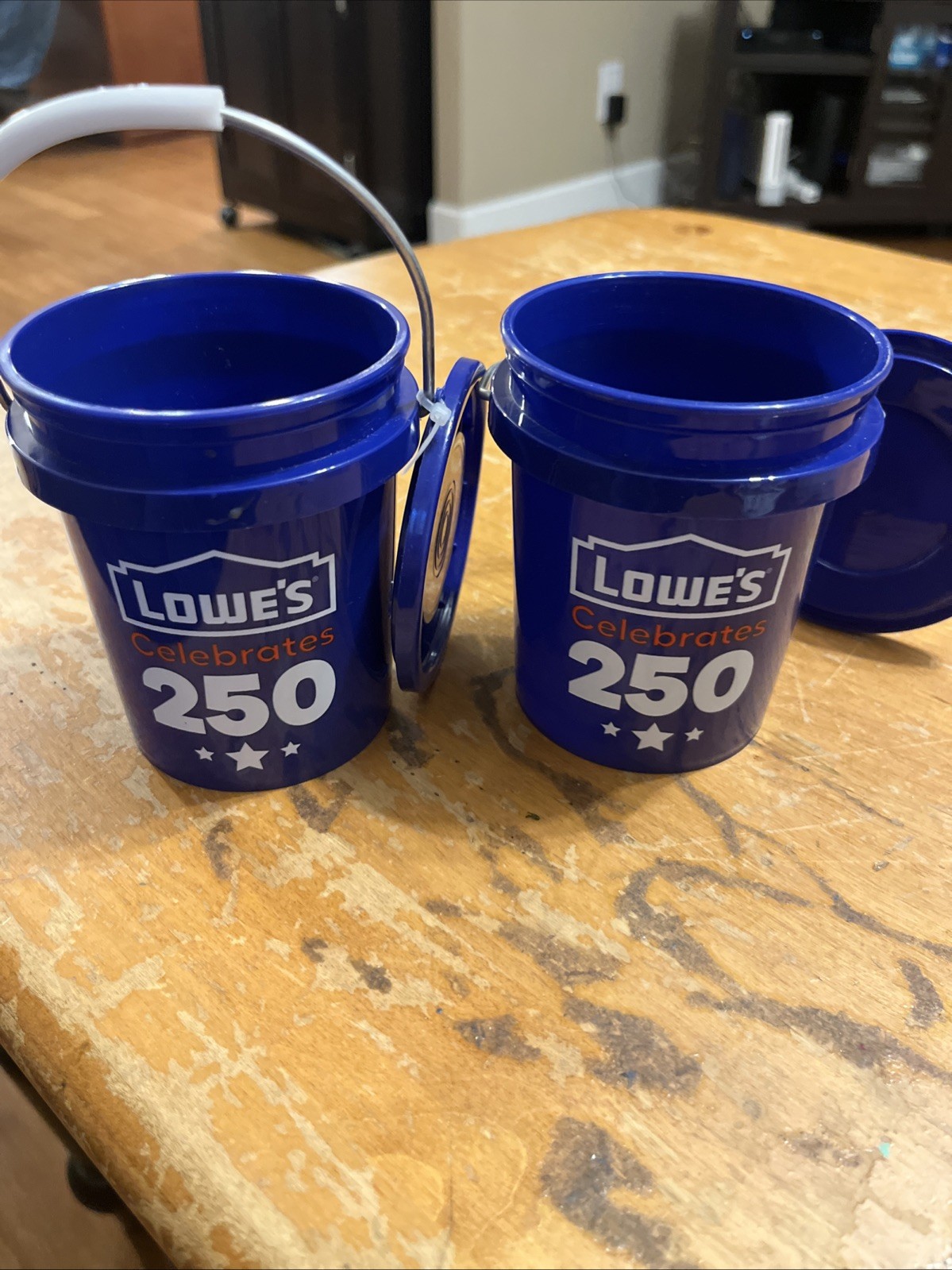 Lowe’s 250 Americana Blue Mini Bucket with Lid