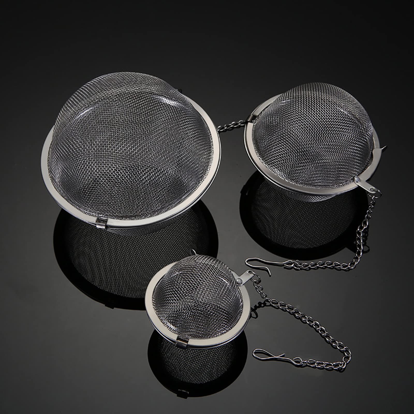 3PCS Premium Tea Infusers, Loose Leaf Tea, Upgraded 2.2 IN, Silver