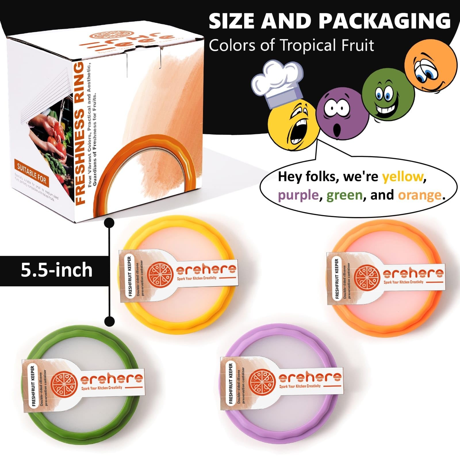 Airtight Food Storage Set: Avocado, Onion Keepers & Silicone Fridge Containers
