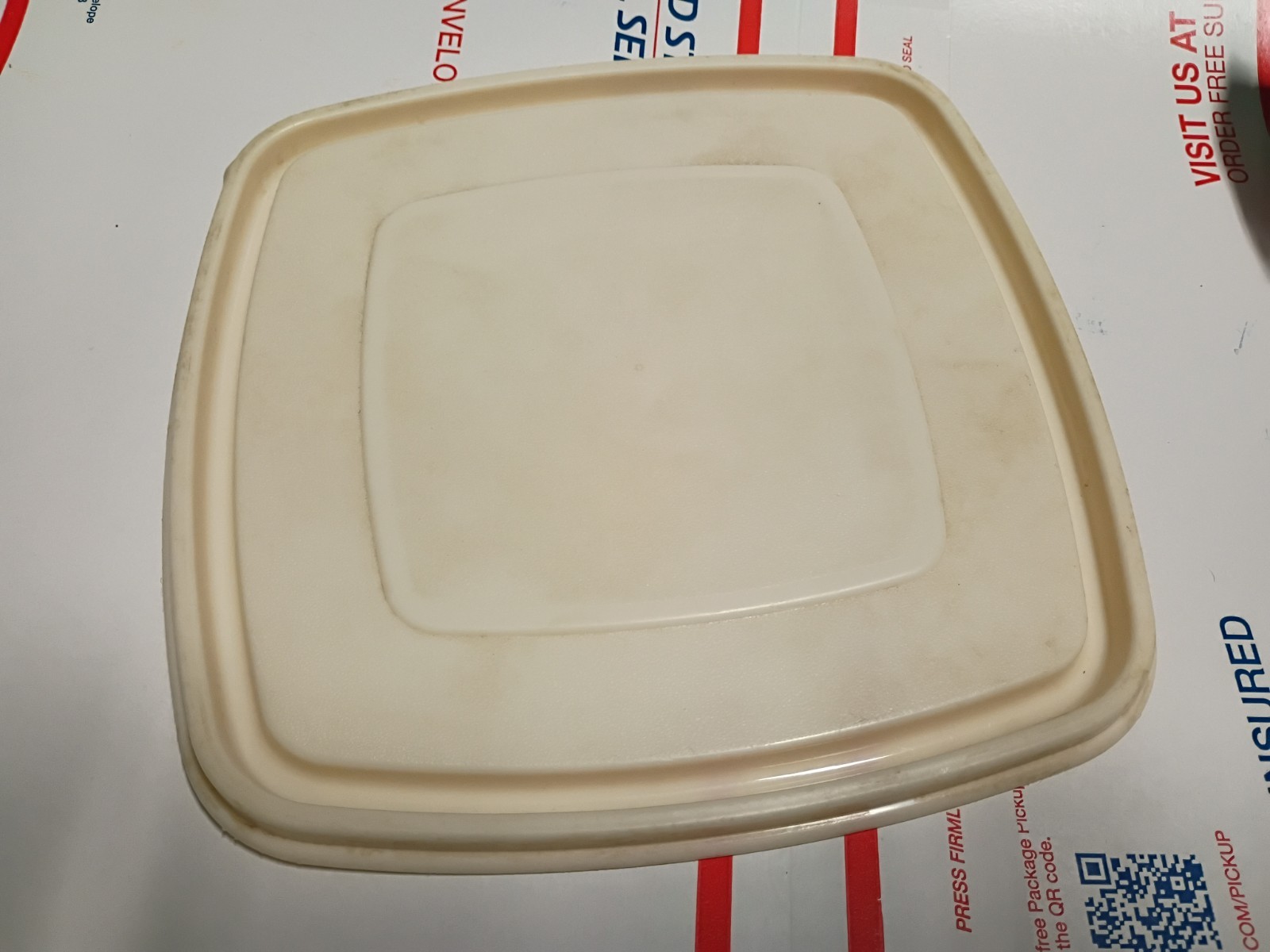 Rubbermaid Servin Saver #3 Square Almond Lid 0013 Replacement Cover Lid ONLY