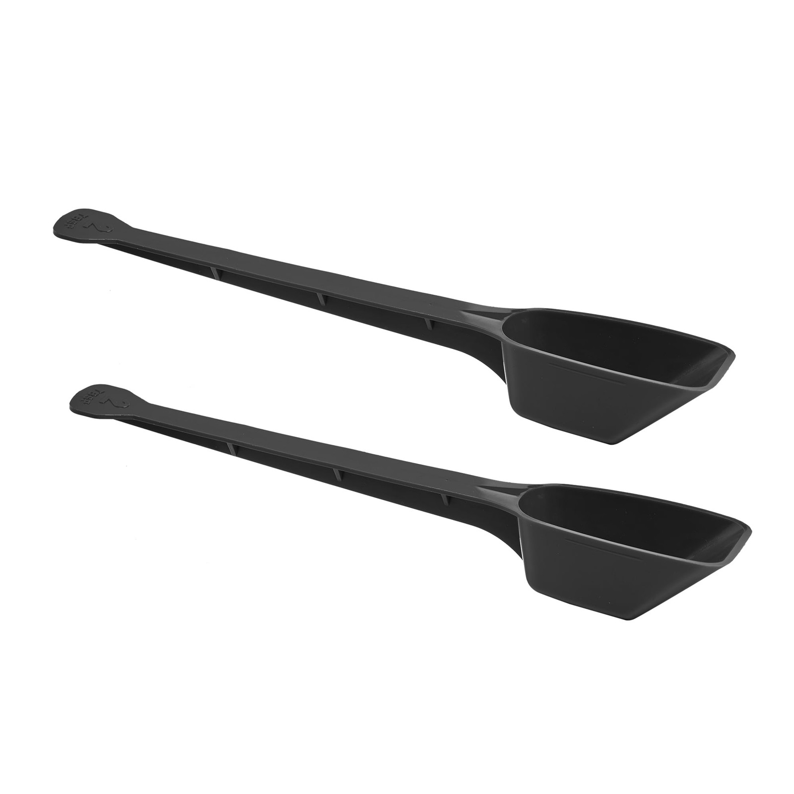 Set of 2, 1.6 Quart Plastic Coffee Canisters with Attached Measuring Scoops