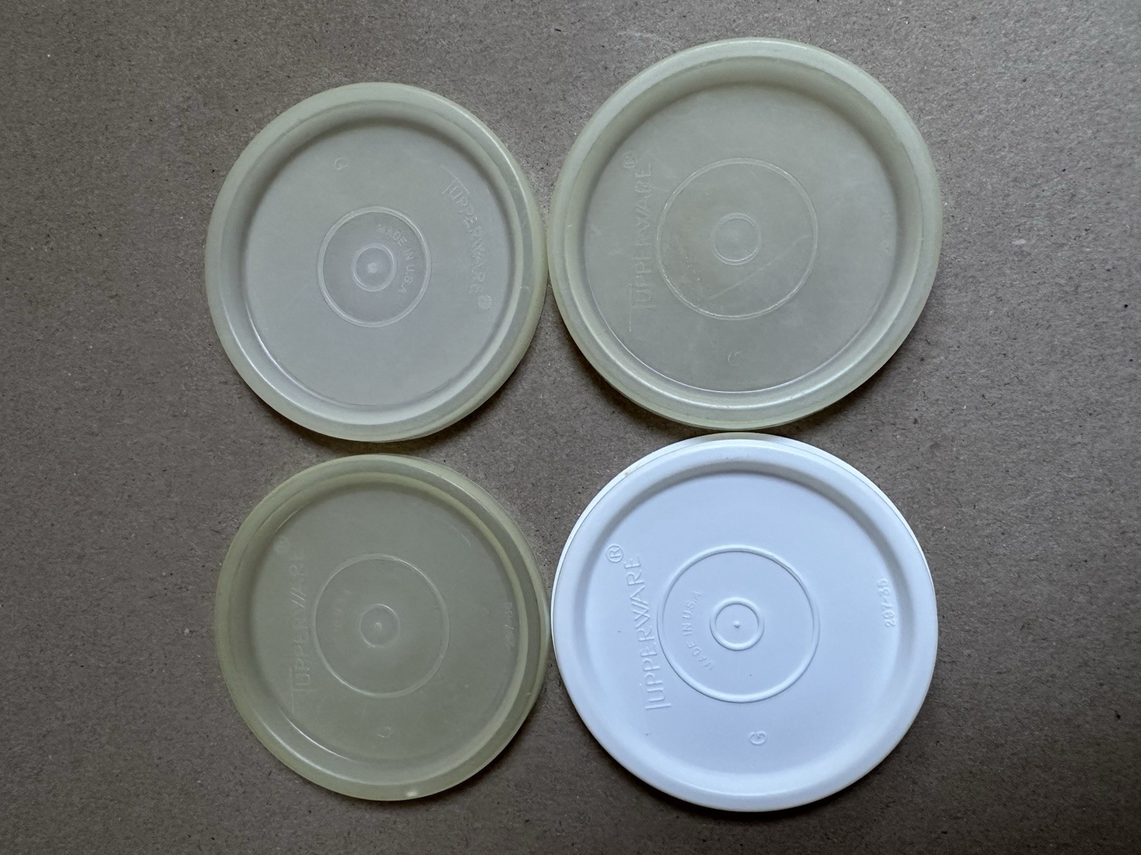 Vintage Tupperware Snack Cups Orange w Lids Set 5 Mini Bowls Retro Kitchen