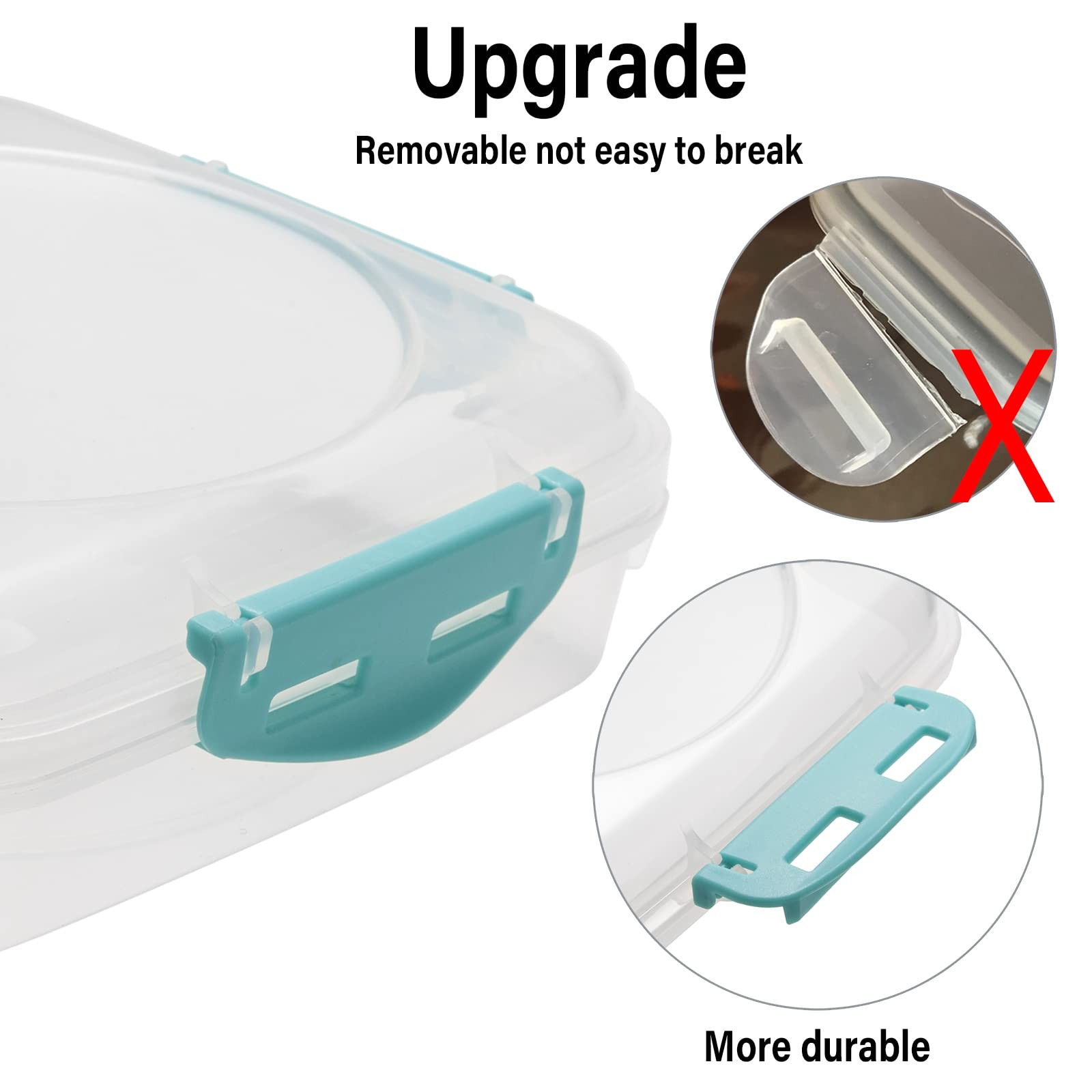 4 PCS Sandwich Containers – 100% Airtight & BPA-& Microwave & Dishwasher Safe…