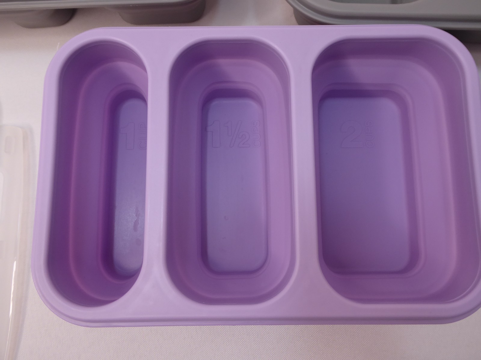 Crofton Portion Perfect Meal Kit – Lot of 3 Silicone Collapsible Meal Prep Trays