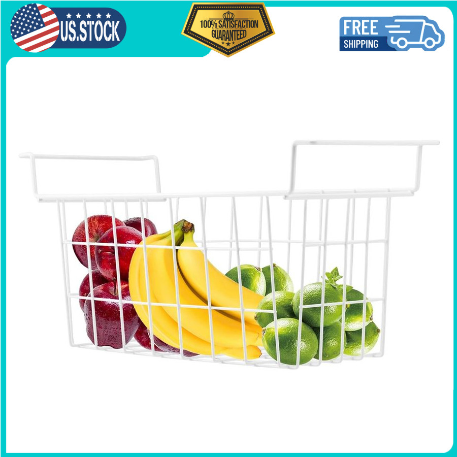 2 Pack 17.5″ Freezer Organizer Bins, Metal Wire Storage Baskets for Chest Freeze