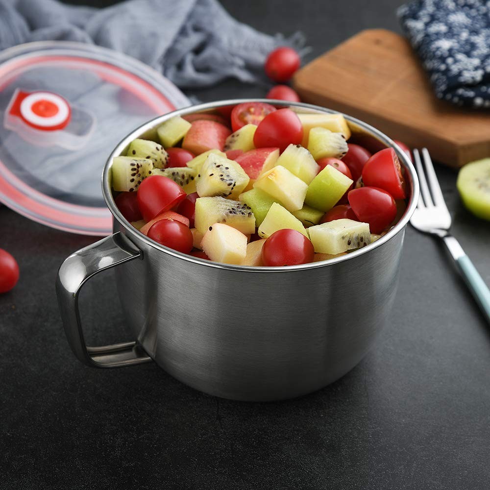 Mirenlife 18/8 Stainless Steel Leak Proof Food Storage Container with Silver