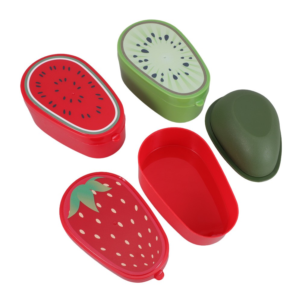 4 Pcs Food Grade Airtight Fruit Storage Containers For Kitchen Use