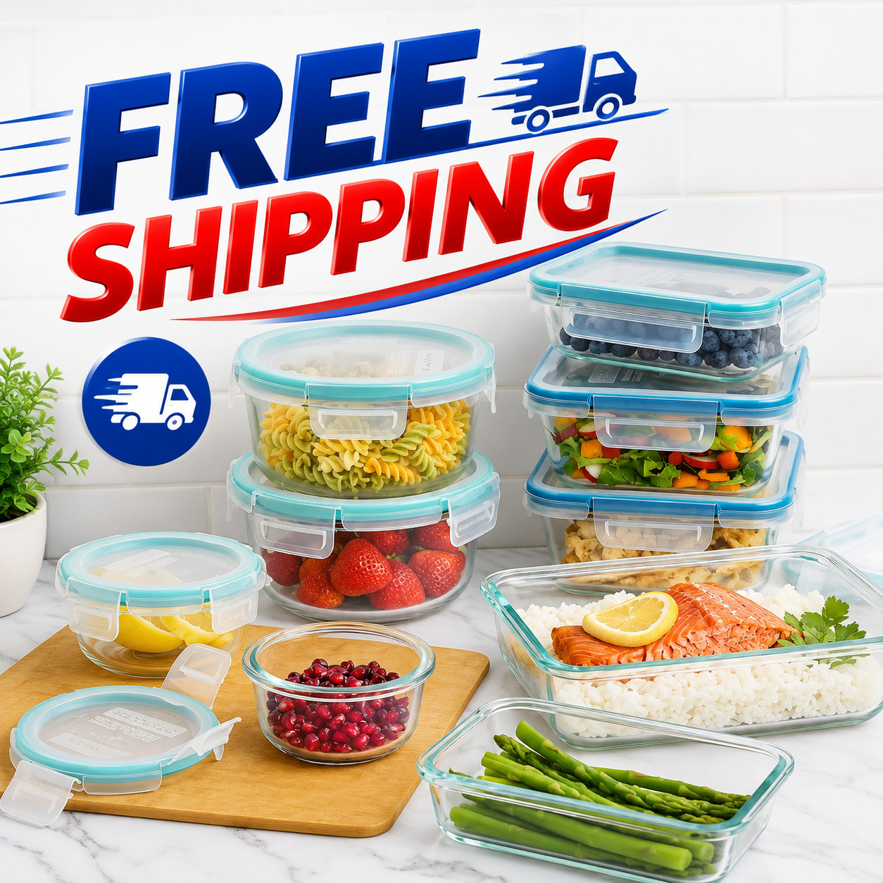 Snapware Pyrex 18-Piece Glass Food Storage Set