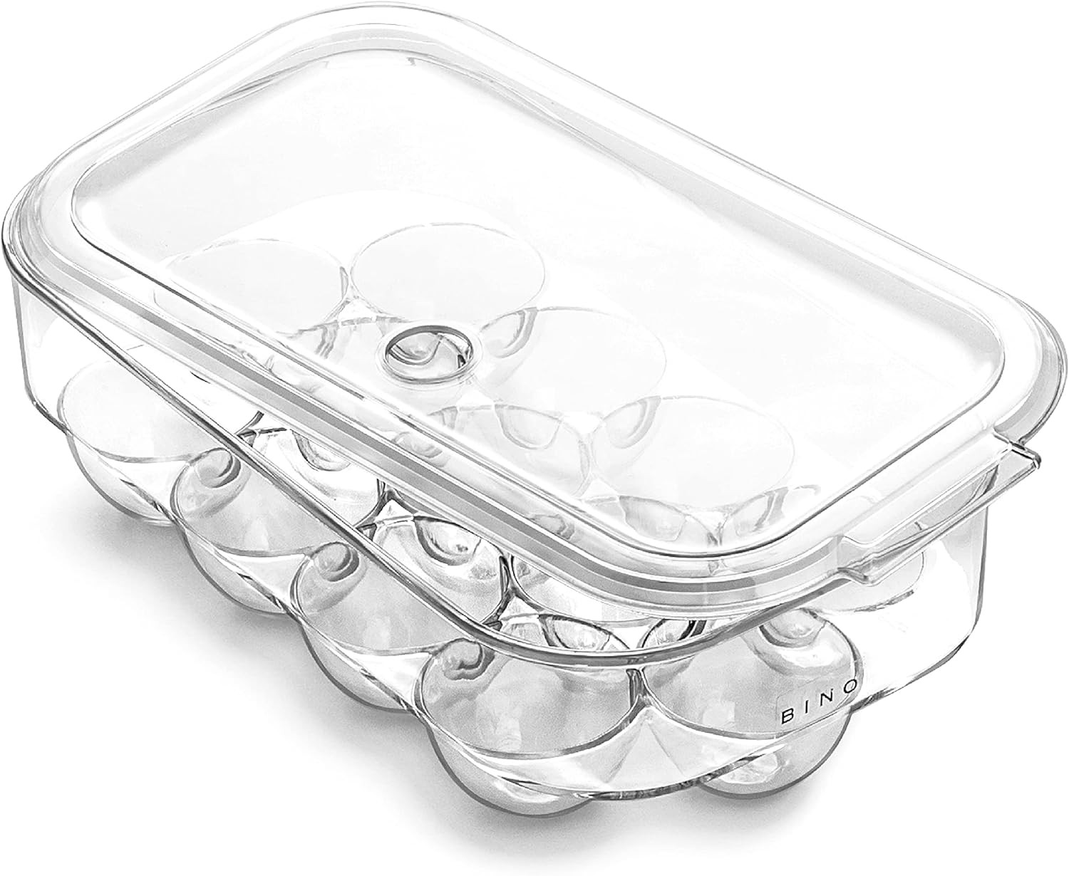Plastic Egg Container for Refrigerator – Clear, 13 Count, Sturdy, Durable