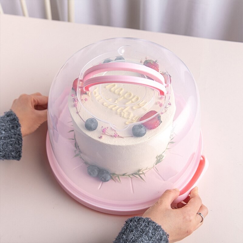 Cake Keeper Clear Storage Case protector bag Portable Carry Box Container