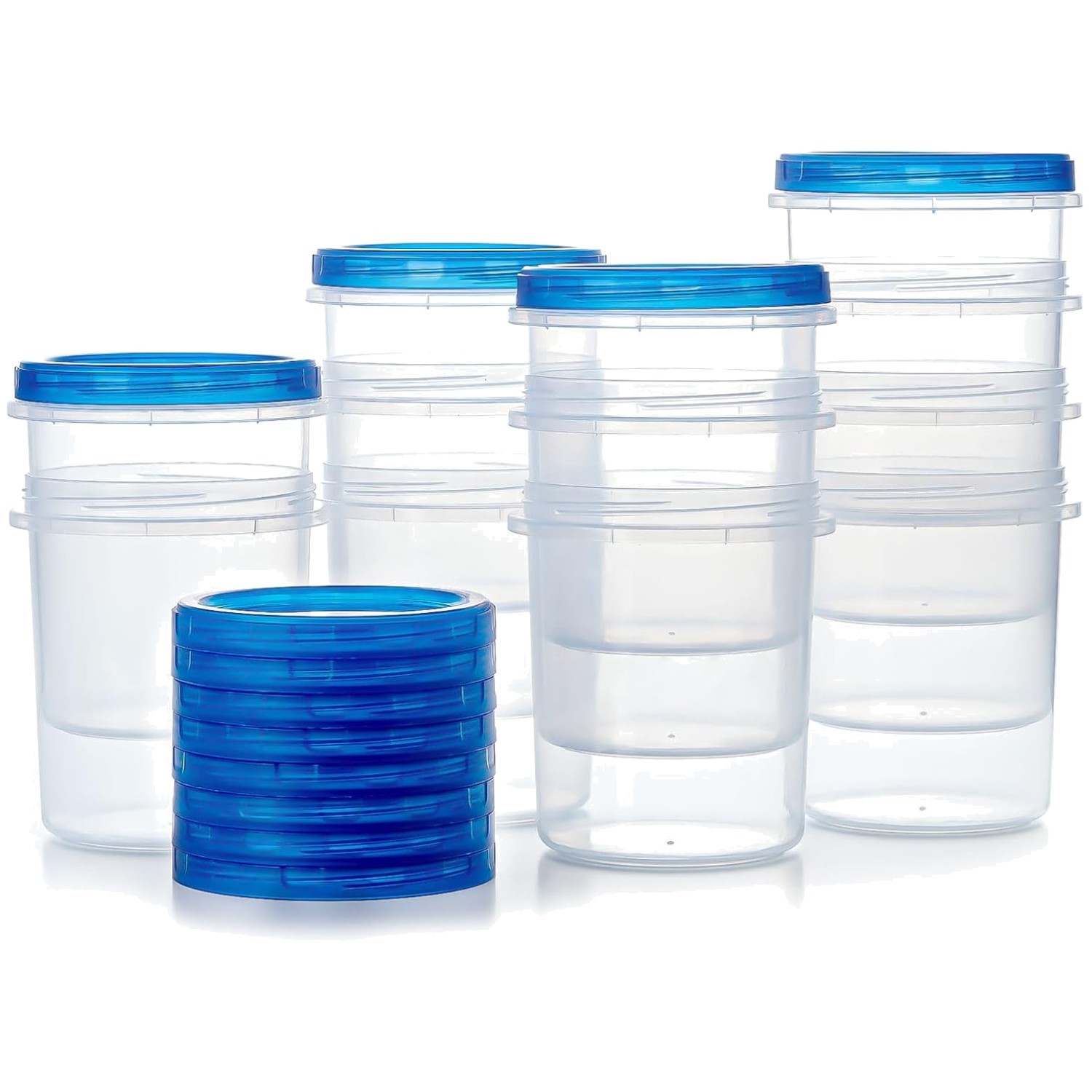 Reusable Freezer Containers with Leak-Resistant Lids