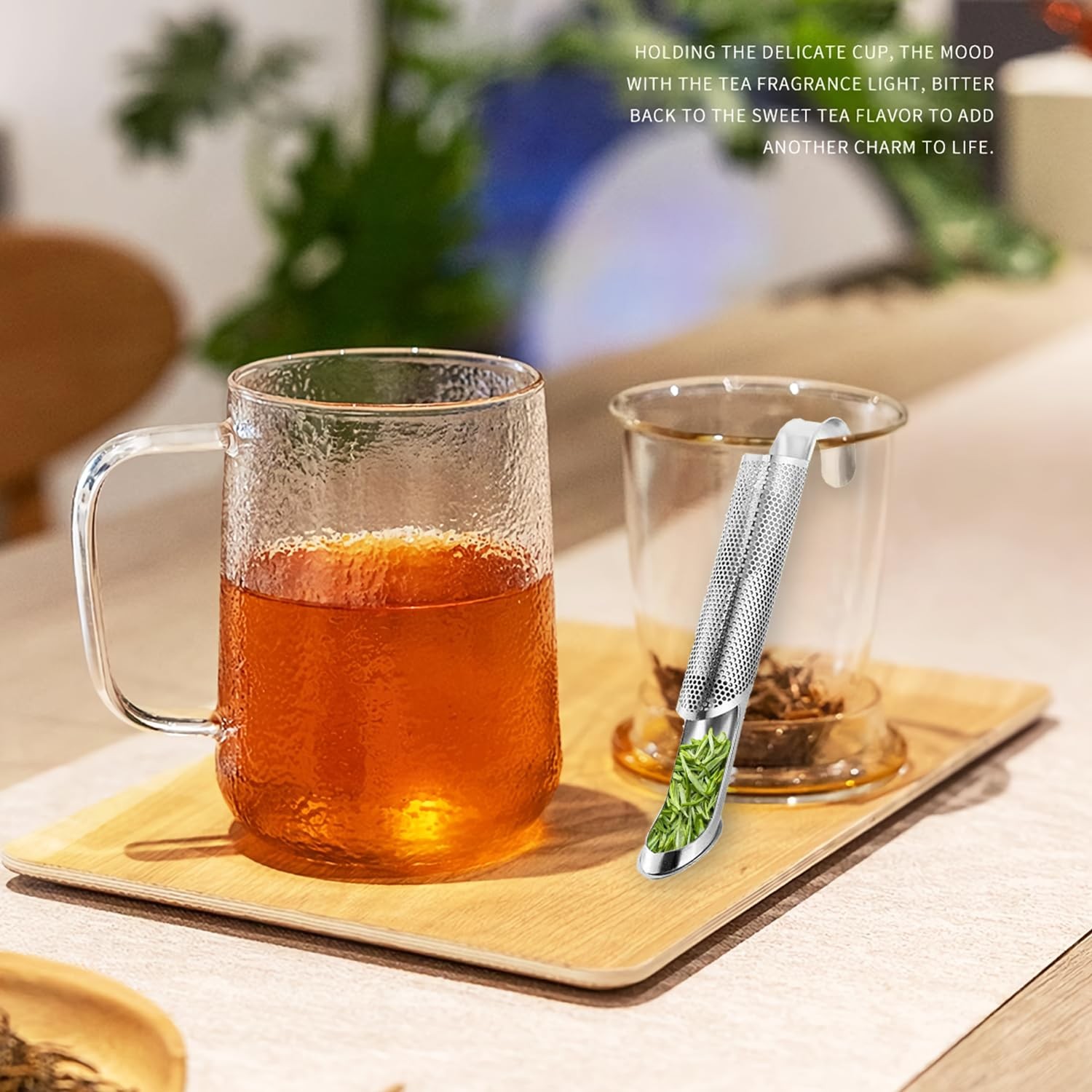 2 Pack Tea Infusers, Extra Fine Mesh Strainer for Loose standard, Silver