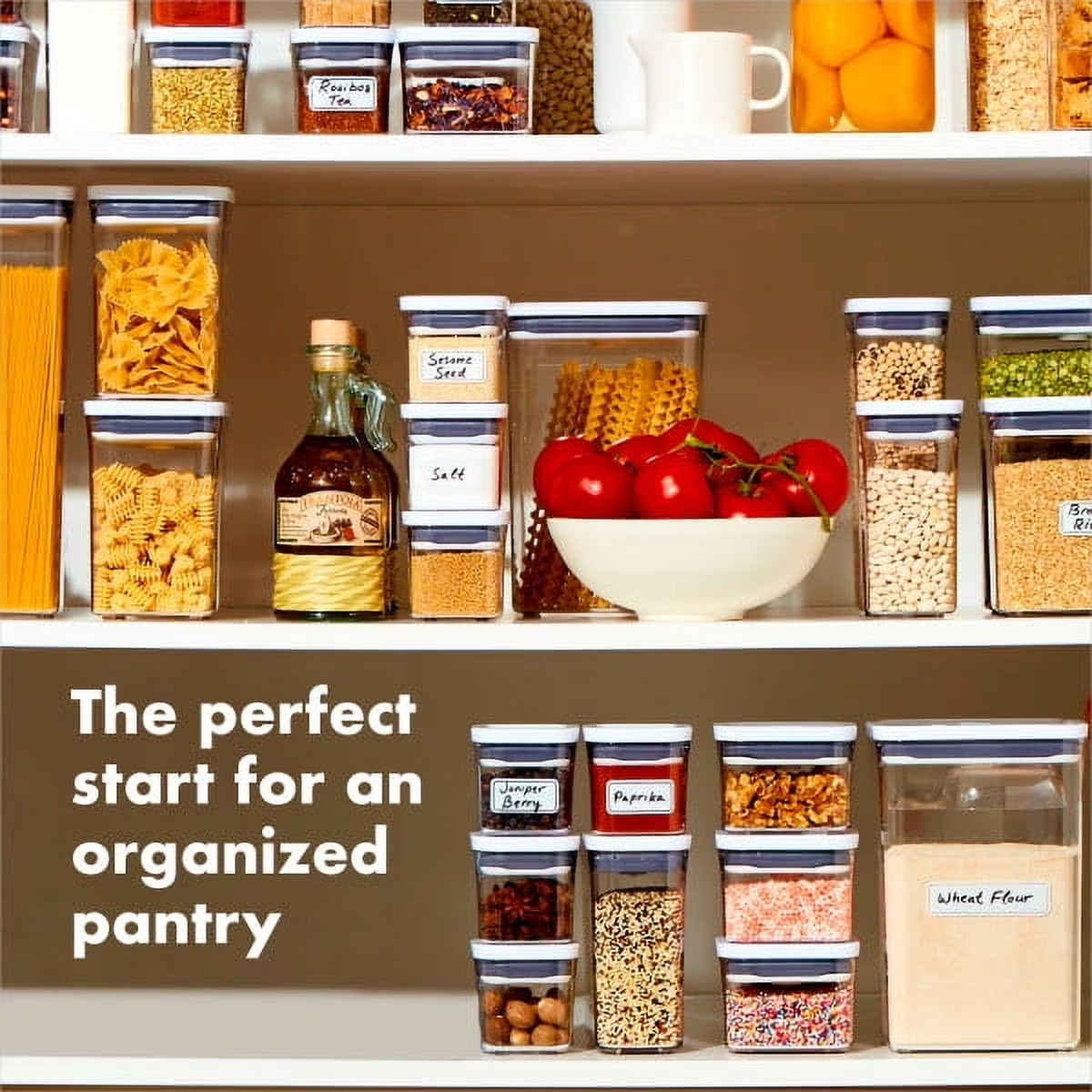 OXO POP Container 5-Piece Set Food Storage Container, White