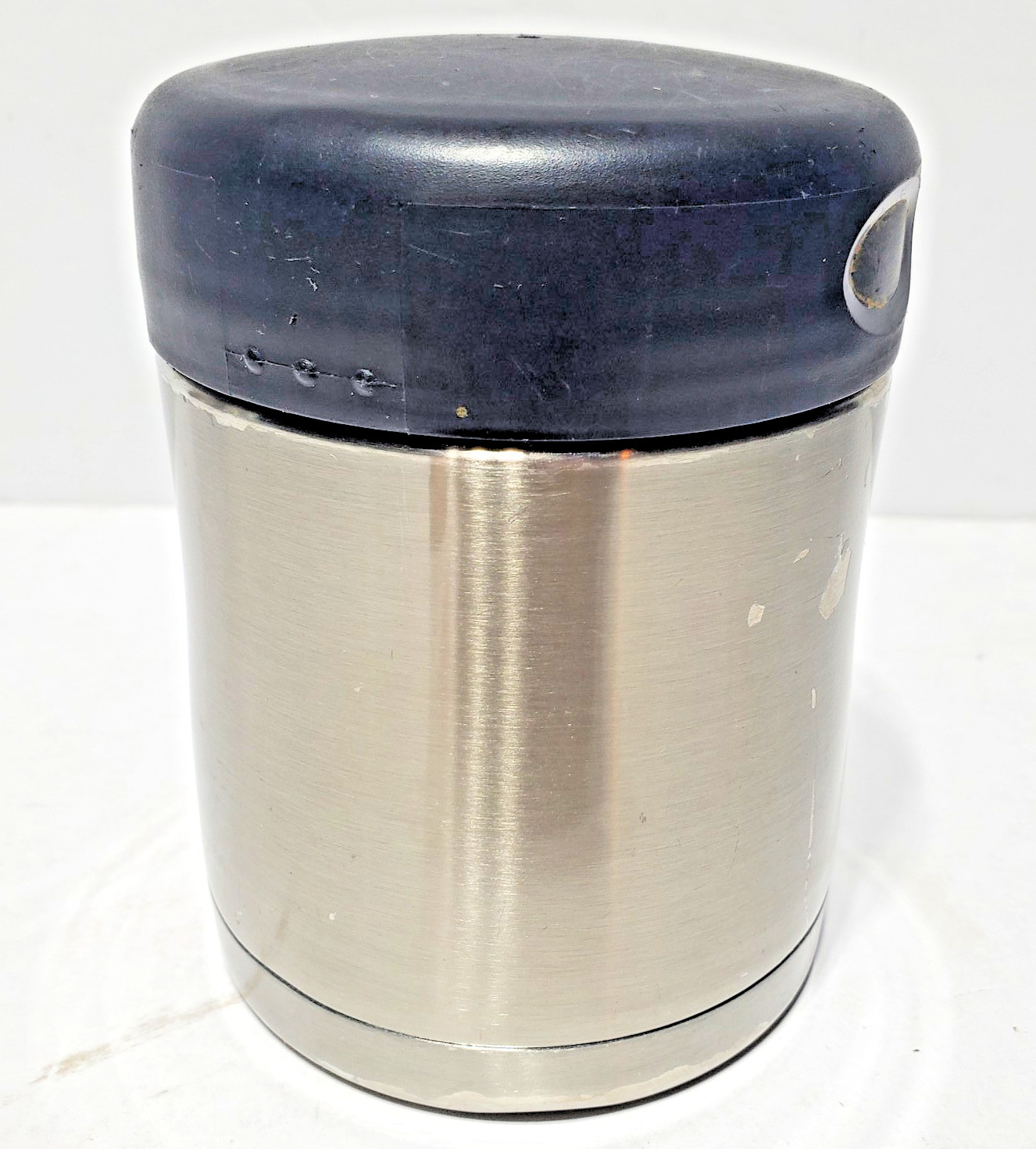 THERMOS NISSAN JCG-300 Stainless Steel Insulated Food Jar Container Black Lid