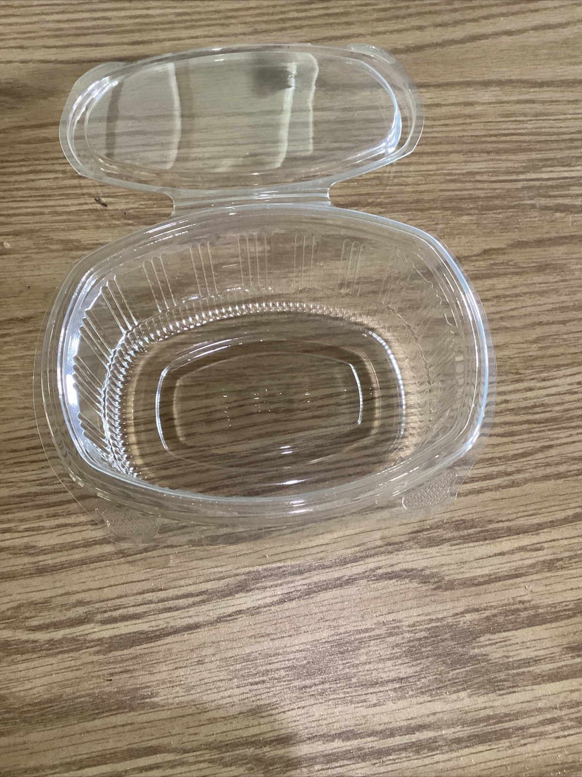 24 oz 280/Case Bulk Hinged Lid Deli Container RPET Take Away Fast Food Plastic *