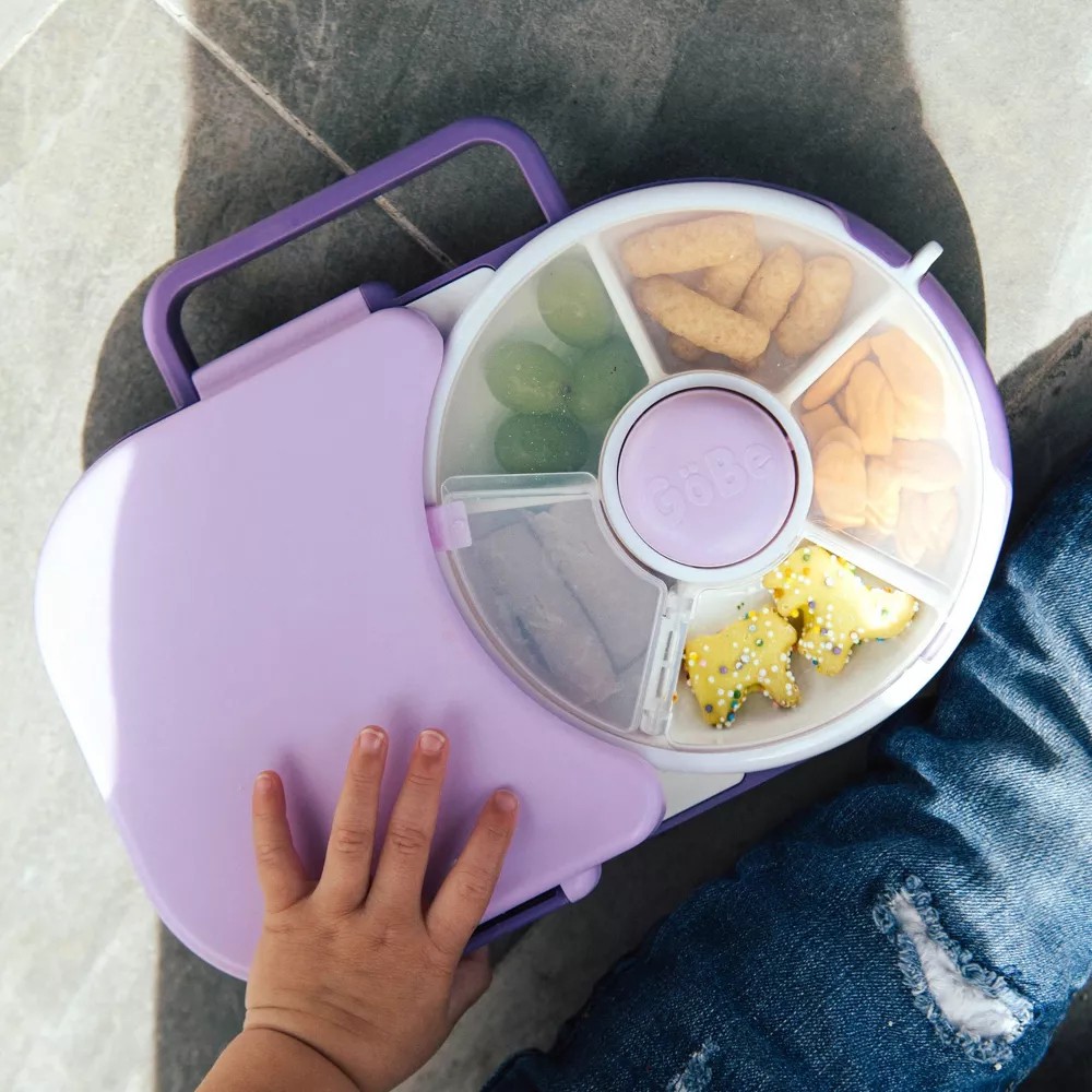GoBe 2-in-1 Lunchbox With Original Snack Spinner – Purple 8603PU