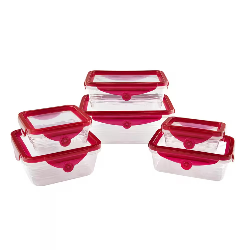 12-Piece Stretch and Fresh Stretchable Silicone Air-Tight Food Storage Container