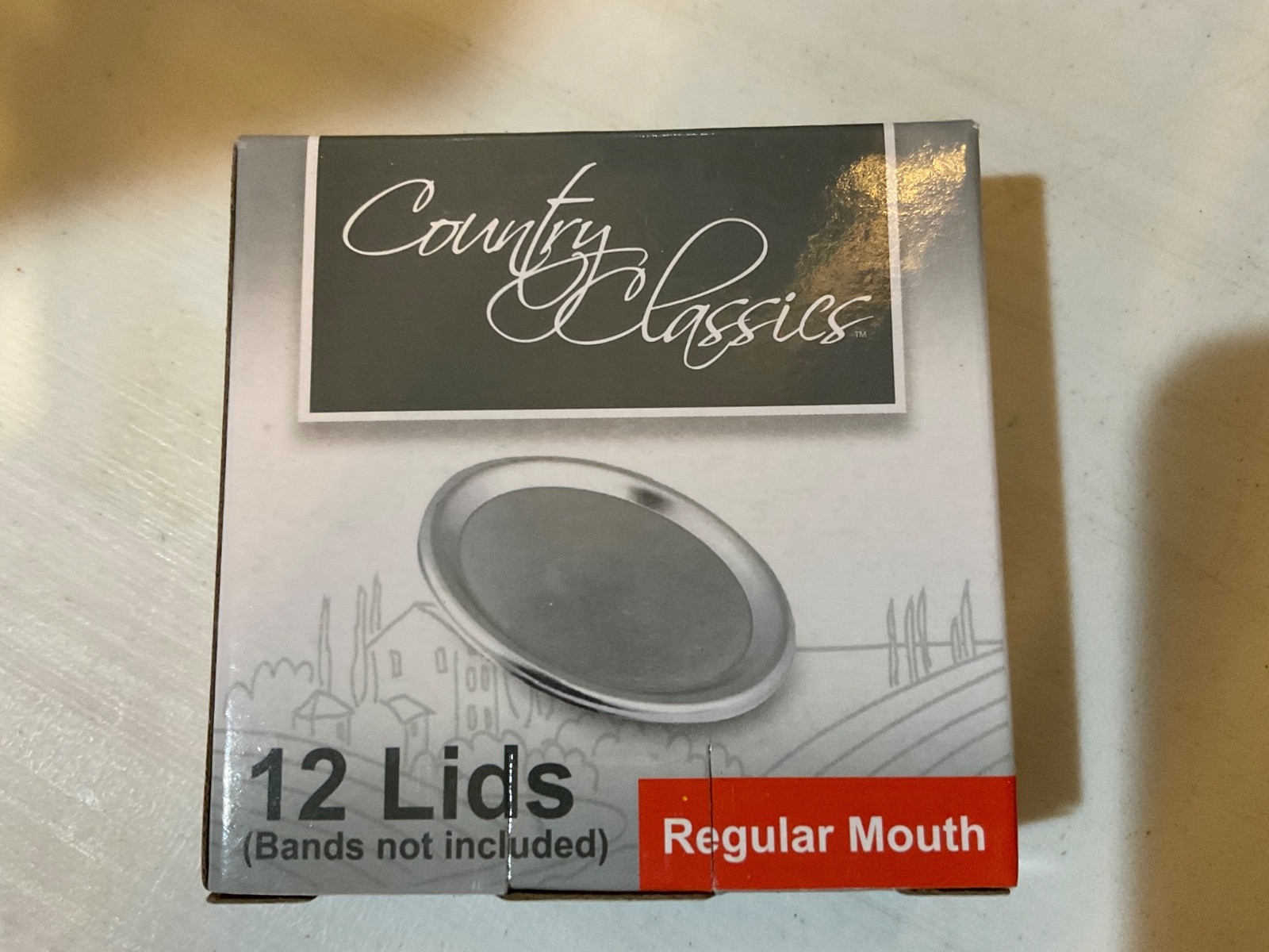 Country Classic 12 Lids (Bands not included), case of 24 packs of 12 lids