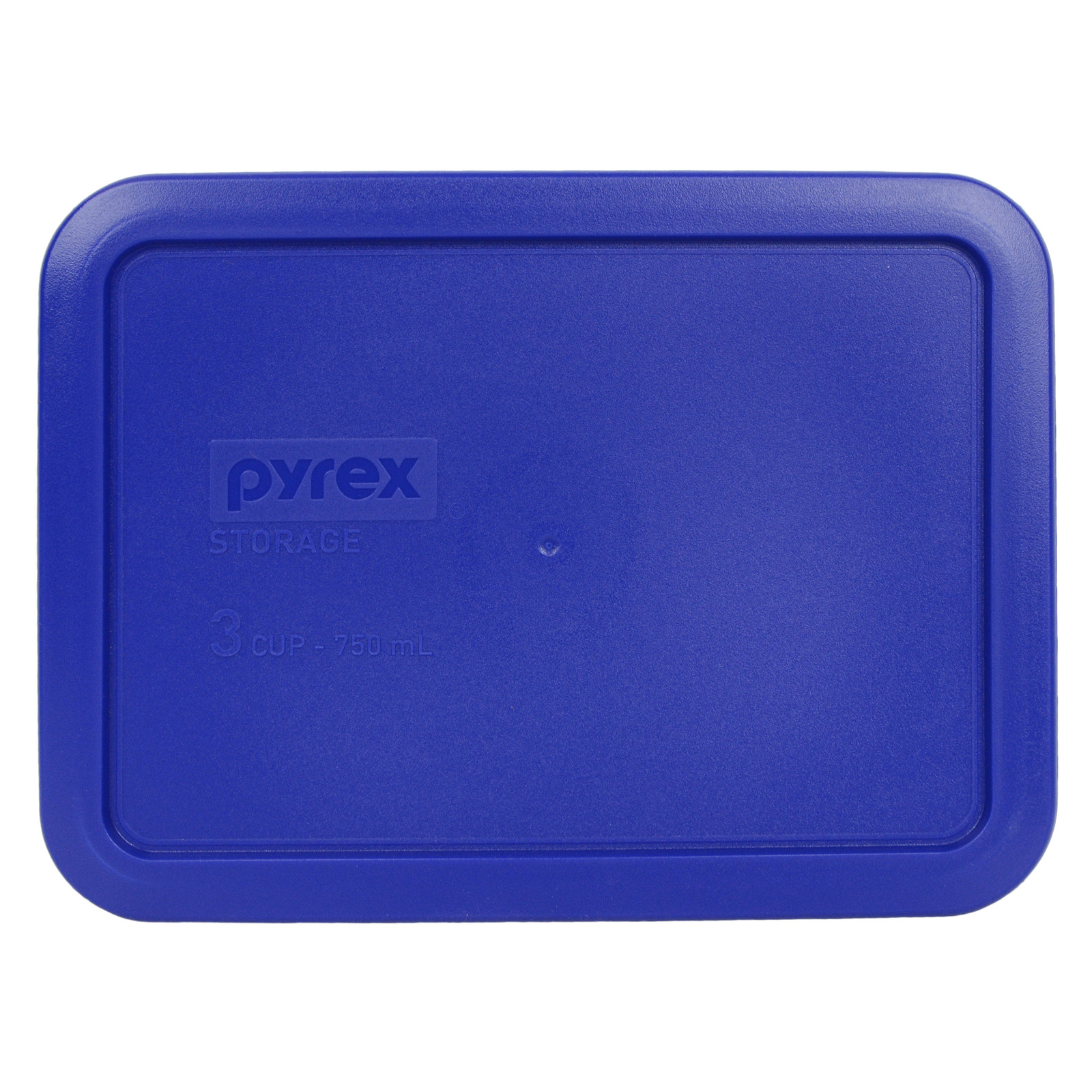 Pyrex 7210-PC 3-Cup Cadet Blue Plastic Food Storage Replacement Lid (3-Pack)