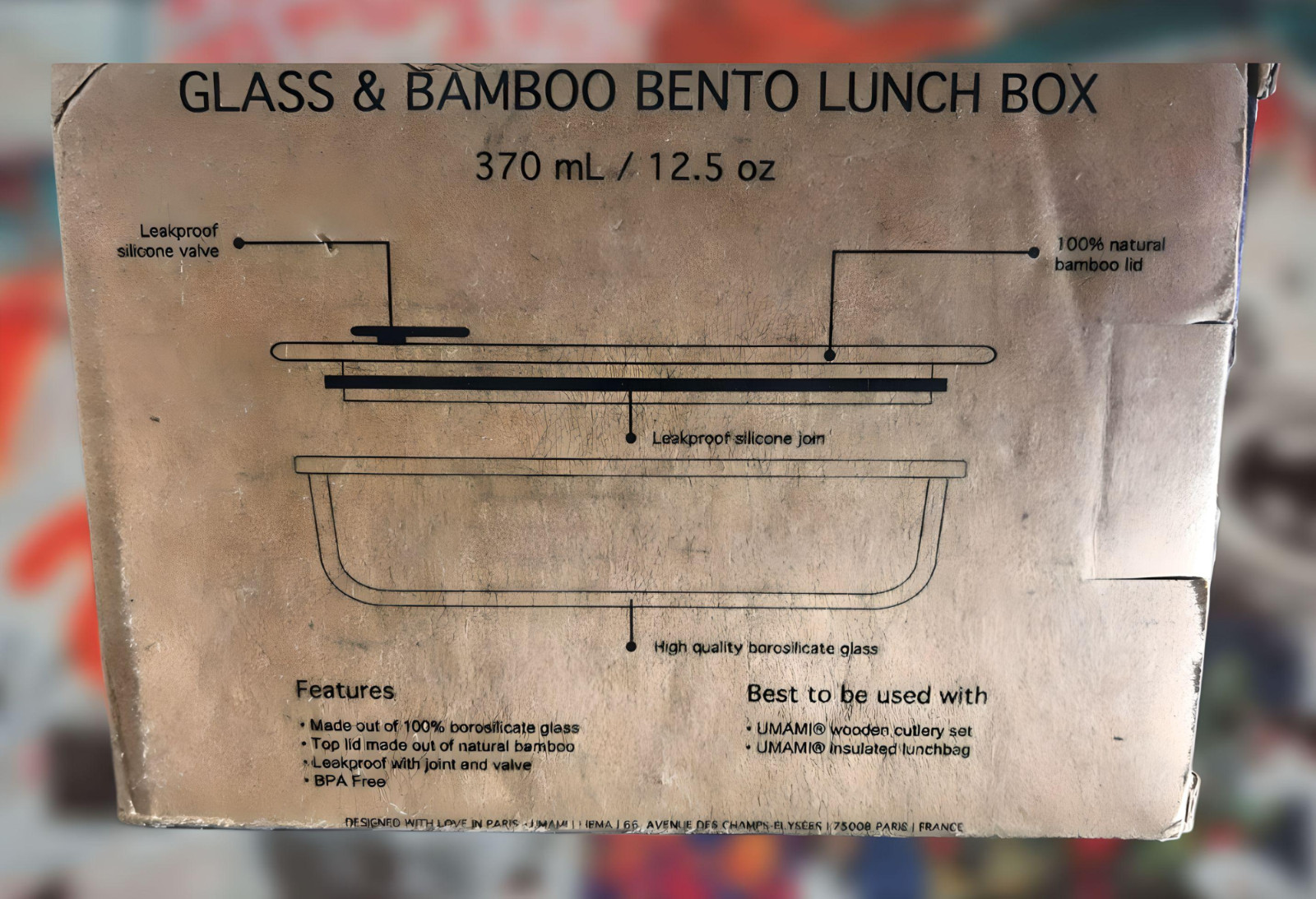 Umami Glass & Bamboo Meal Prep Container | Food Storage | Leakproof
