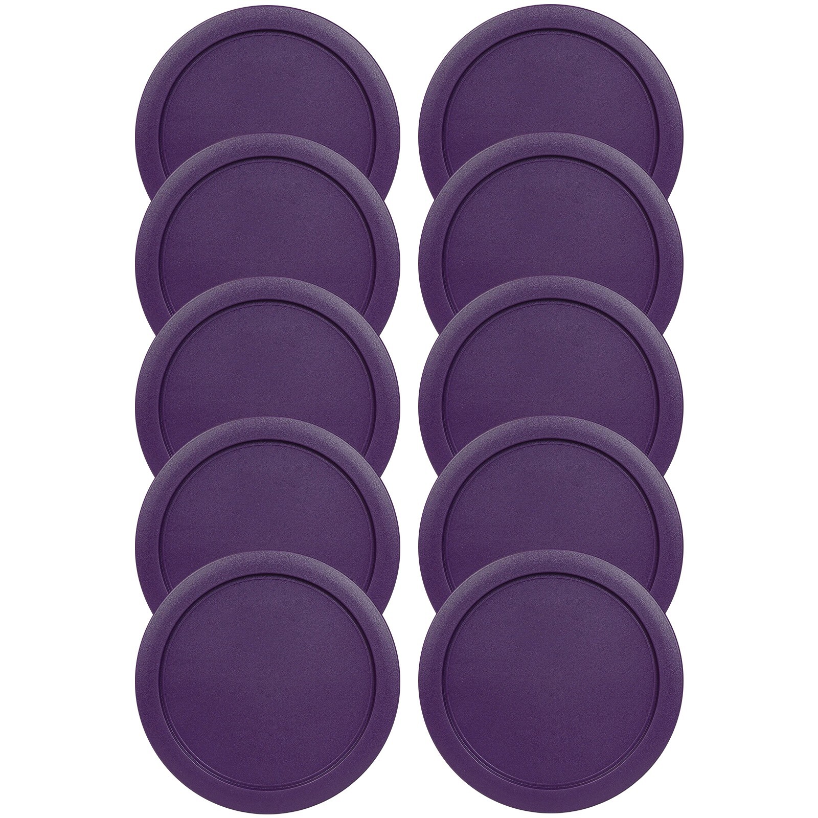 Replacement Lid for Pyrex 4-CUP Storage Cover 6″ Bowl 7201-PC Purple (10-Pack)