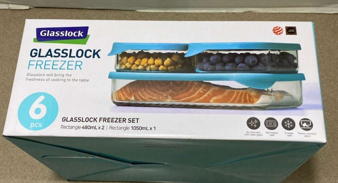 Glasslock 6-Piece Rectangle Container Set