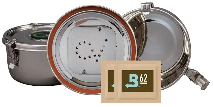 CVault Storage Humidity Container – Stainless Steel, Small pack of 4 102229