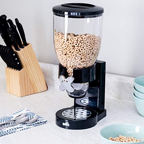 Honey-Can-Do Dry Food Dispensing Control Black/Chrome