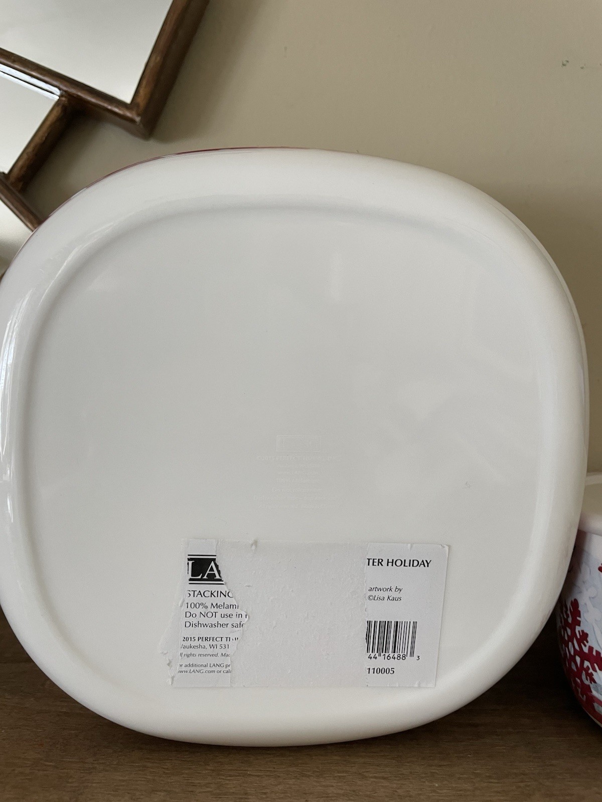 Lang Co. Lot Of 3 Food Storage Containers Nesting w/Lids Christmas Holidays NWOT