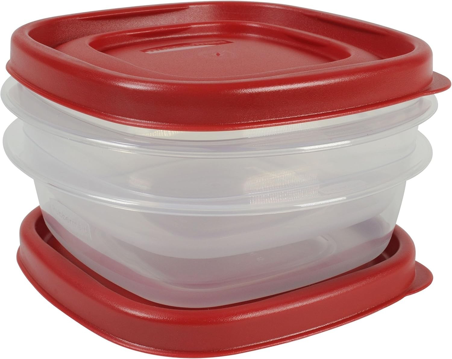 Rubbermaid Easy Find Lids 1.25 Cup – 4 Piece Set (2 Containers + 2 Lids) – Red