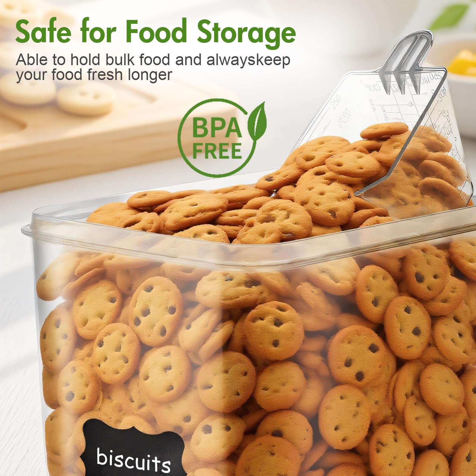 2 PC (9.5L | 321 Oz) Extra Large Airtight Food Storage Containers with Lids,K…