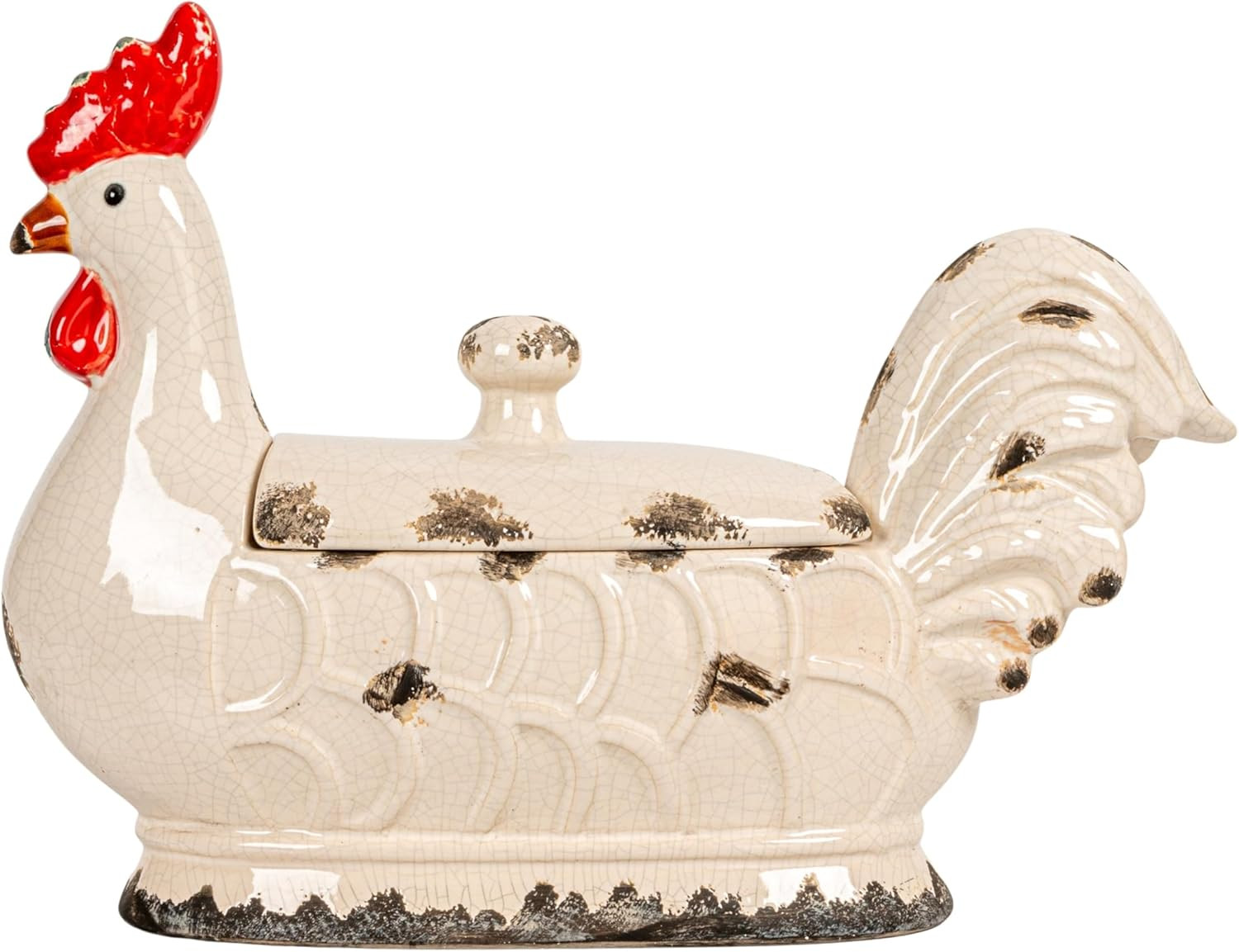 Rooster Container with Lid