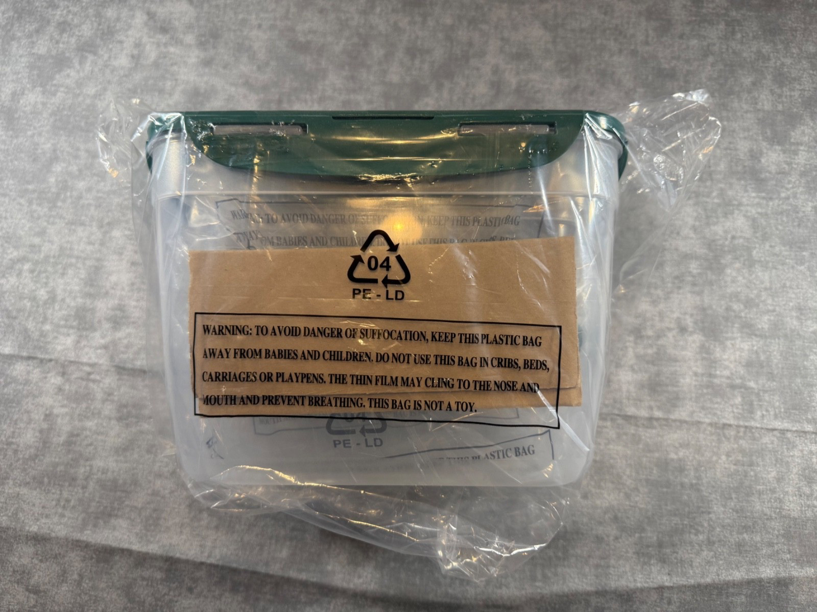 New LocknLock 12-Pc Nestable Rectangle Storage Set 2 Handle Lids K313878 Green