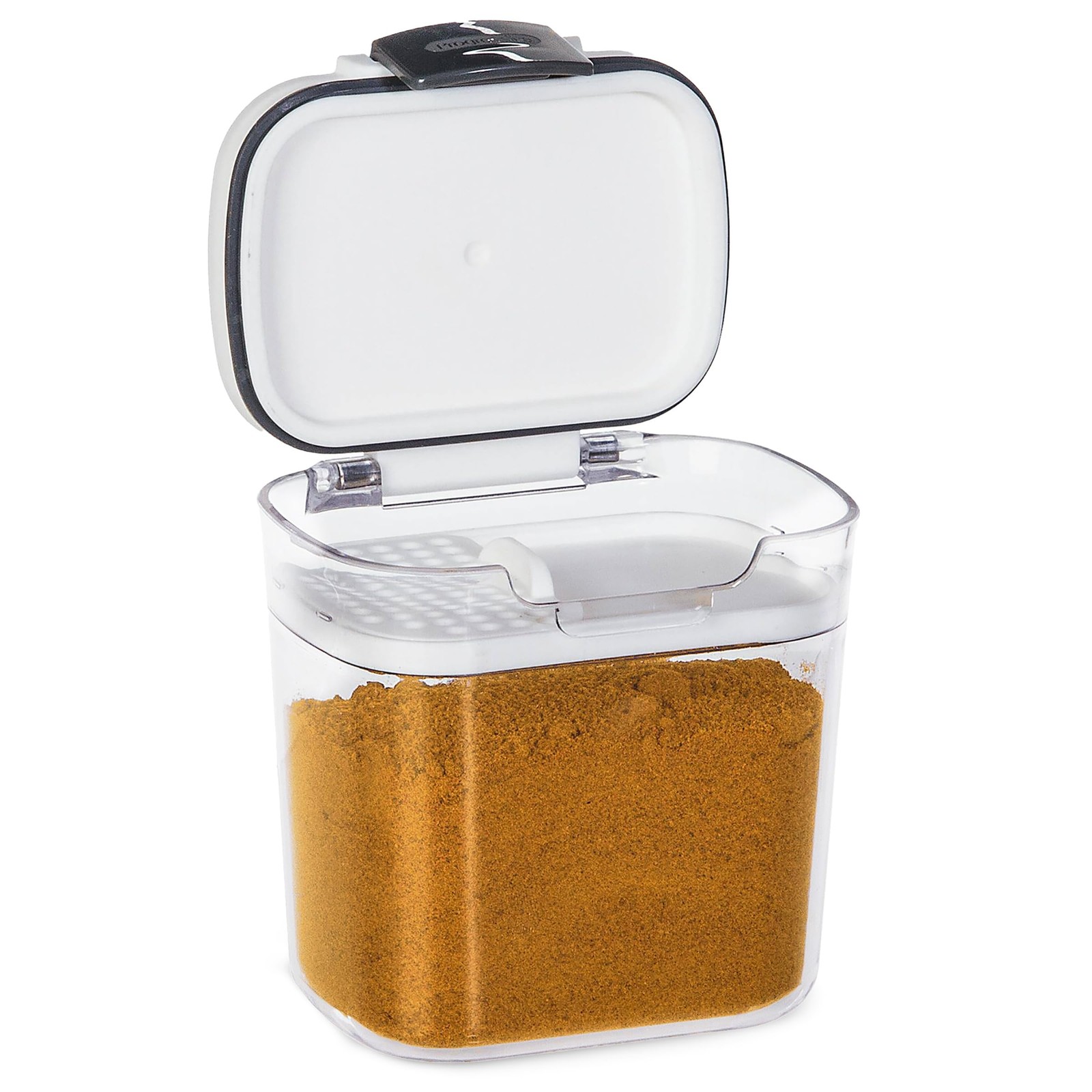 Mini Spice & Herb Storage Container – 1.5 Cups, Airtight, Clear Plastic for B…