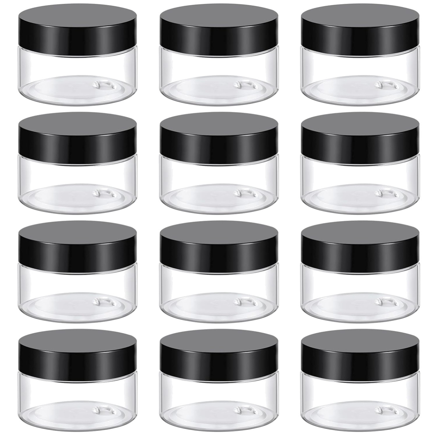 Cosmetic Containers Plastic Slime Jars Set – 36 Pack