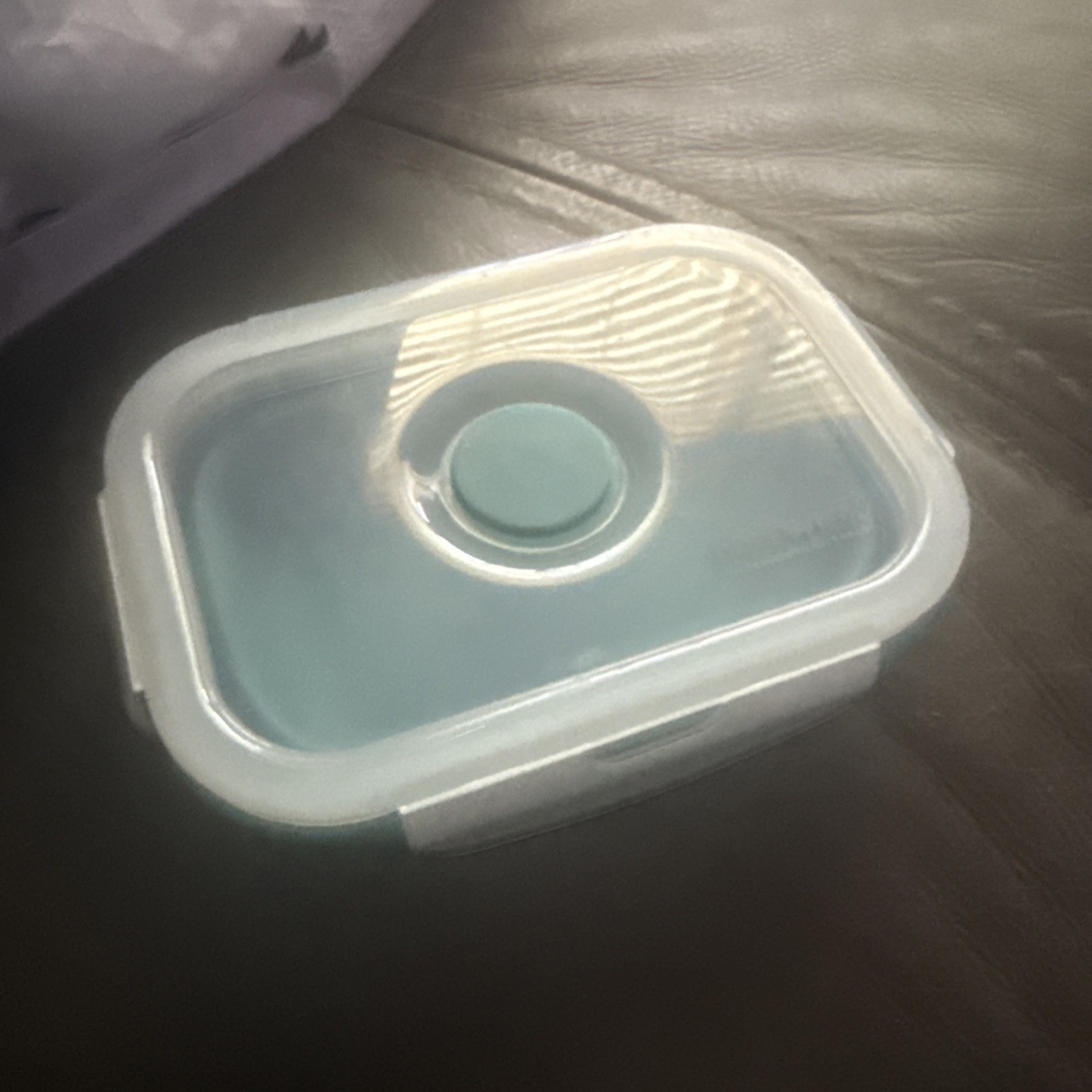 Norwex Blue Silicone Rectangular Storage Container Snap Lid Microwave Safe