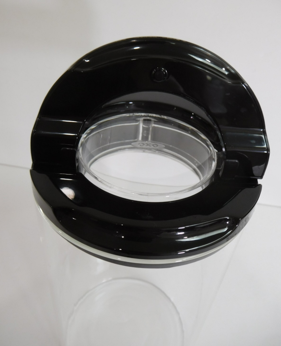 “GLASS” OXO GOOD GRIPS 1.6 qt / 1.5 FLIPLOCK CANISTER storage jar container (#4)