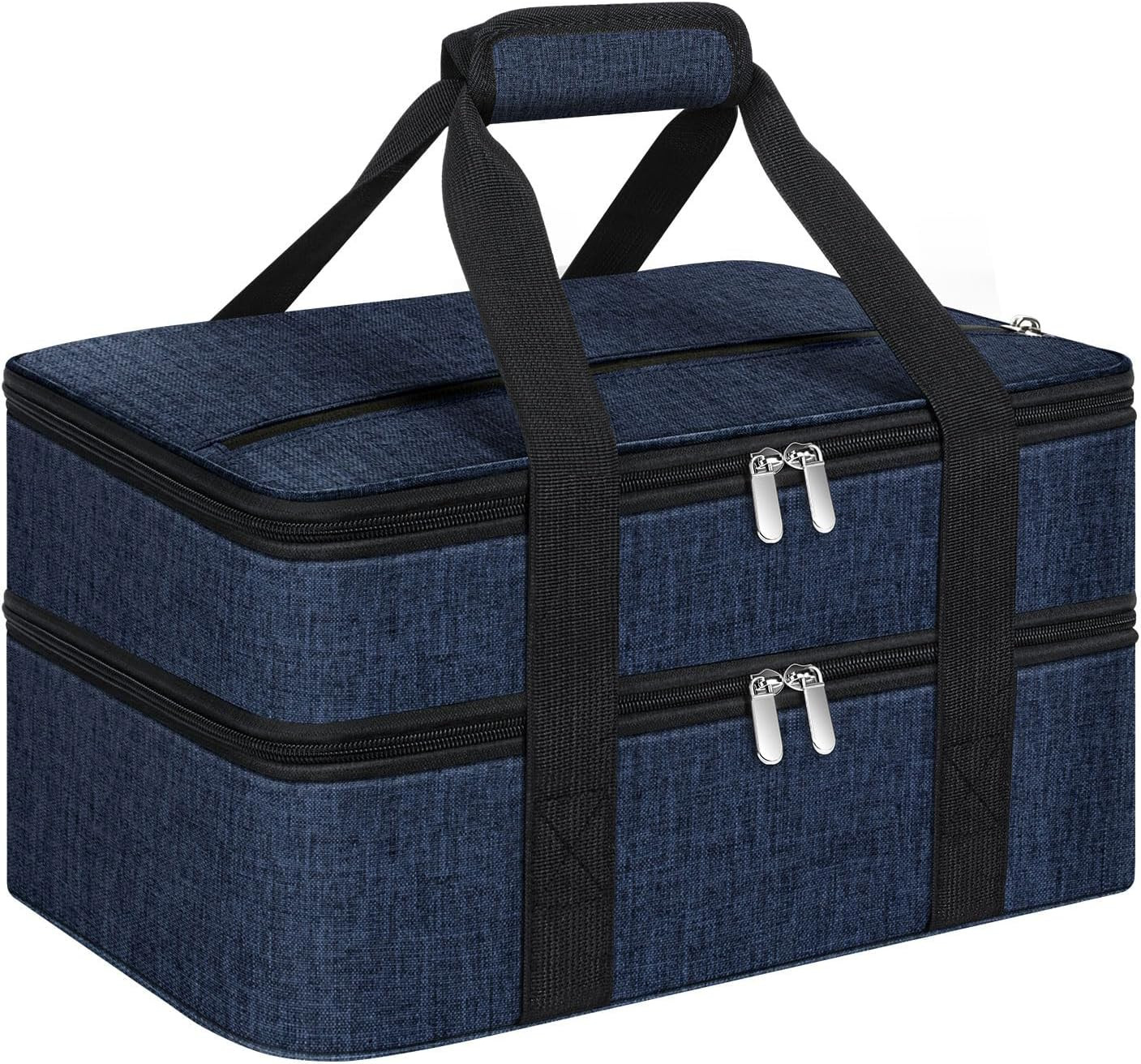 Double Insulated Casserole Carrier, Portable Casserole Carrier for Hot or Cold F