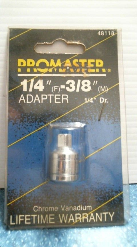 Pro Master 1/4″ (F) – 3/8″ (M) Adapter (48118) FS