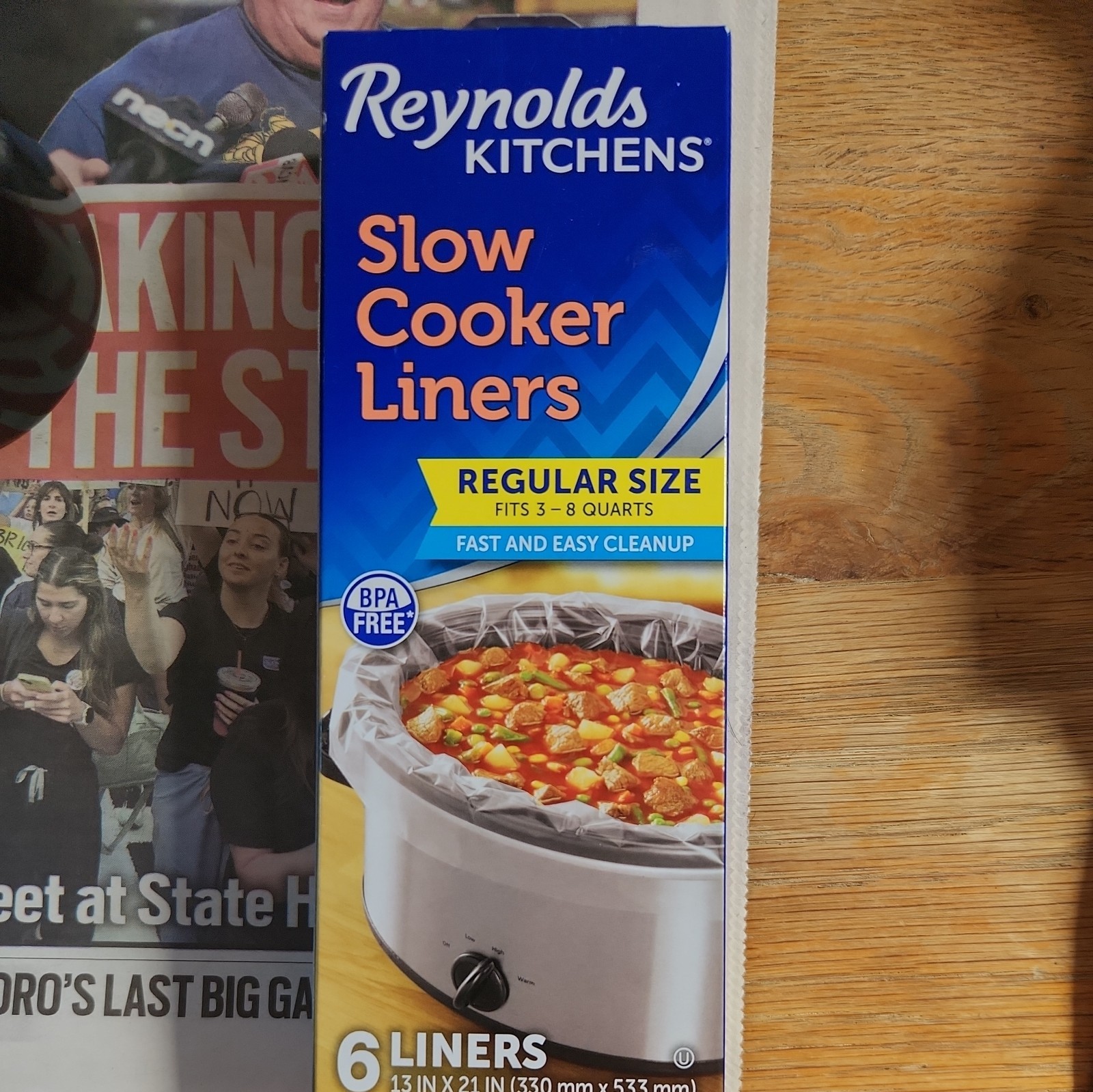 Reynolds Kitchens Slow Cooker Liners, Regular (Fits 3-8 8 Quarts, clear