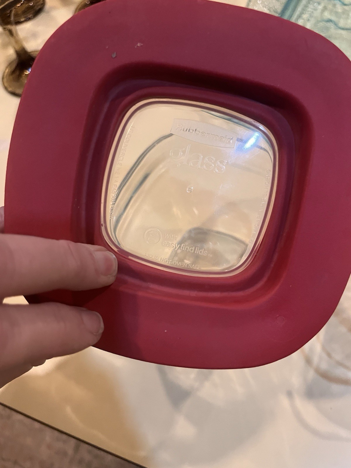 Rubbermaid Glass Container 1.5-cup/354mL 7N61 WITH LID