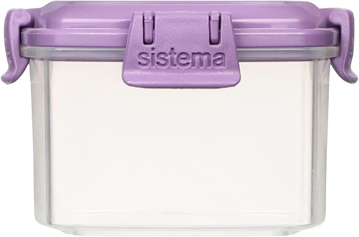 to Go Collection Mini Knick Knack Snack Container, 2 Oz./60 Ml, Pink/Green/Blue/