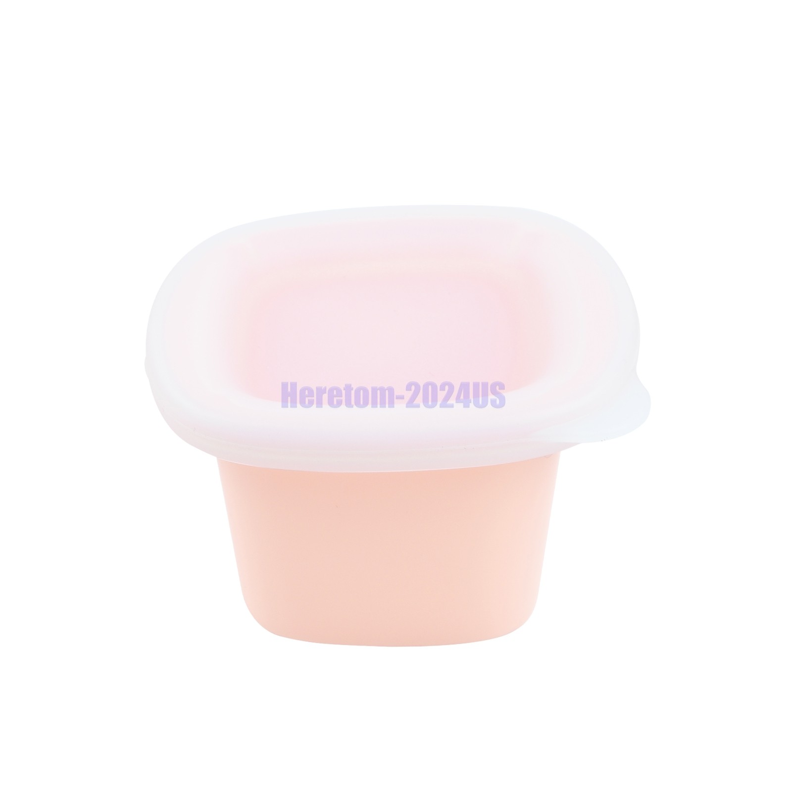Silicone Food Storage Containers Airtight & Leakproof Set Sealed Lids Green+Pink
