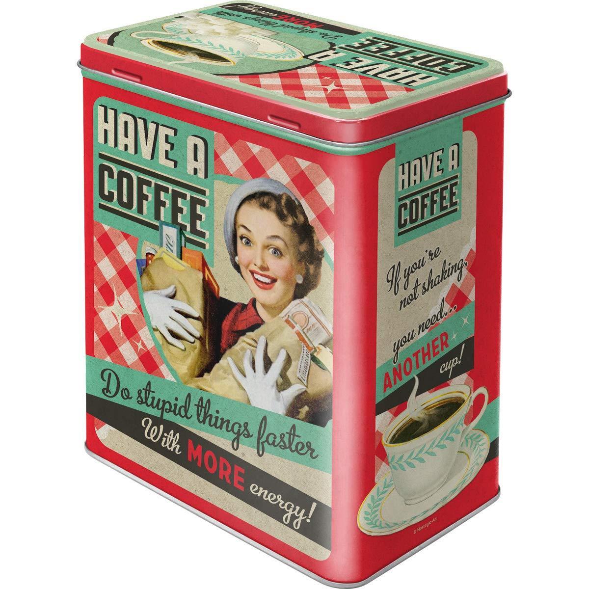 Nostalgic-Art – Metal Food Coffee Storage Tin Container Box – Have A Coffee