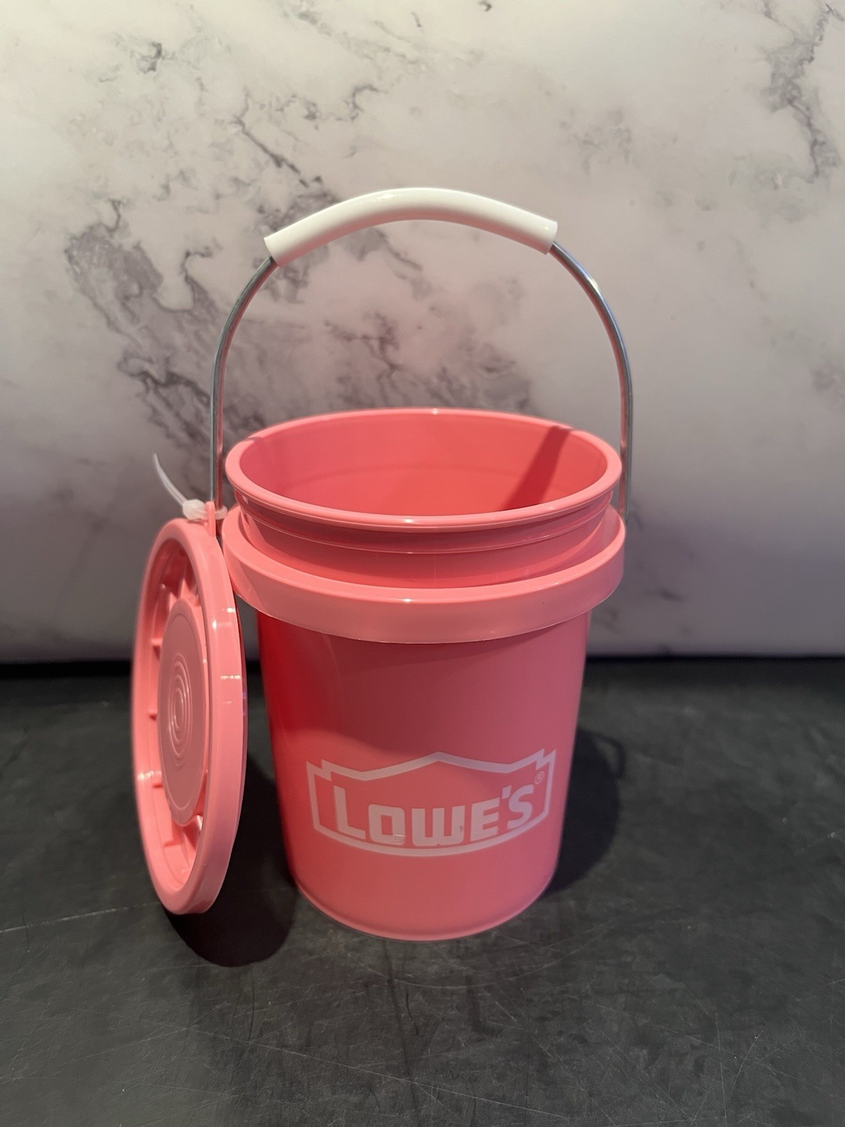 Lowe’s Pink Mini Bucket & Lid, BPA-Free Plstc Storage Pail – Fast Shipping!