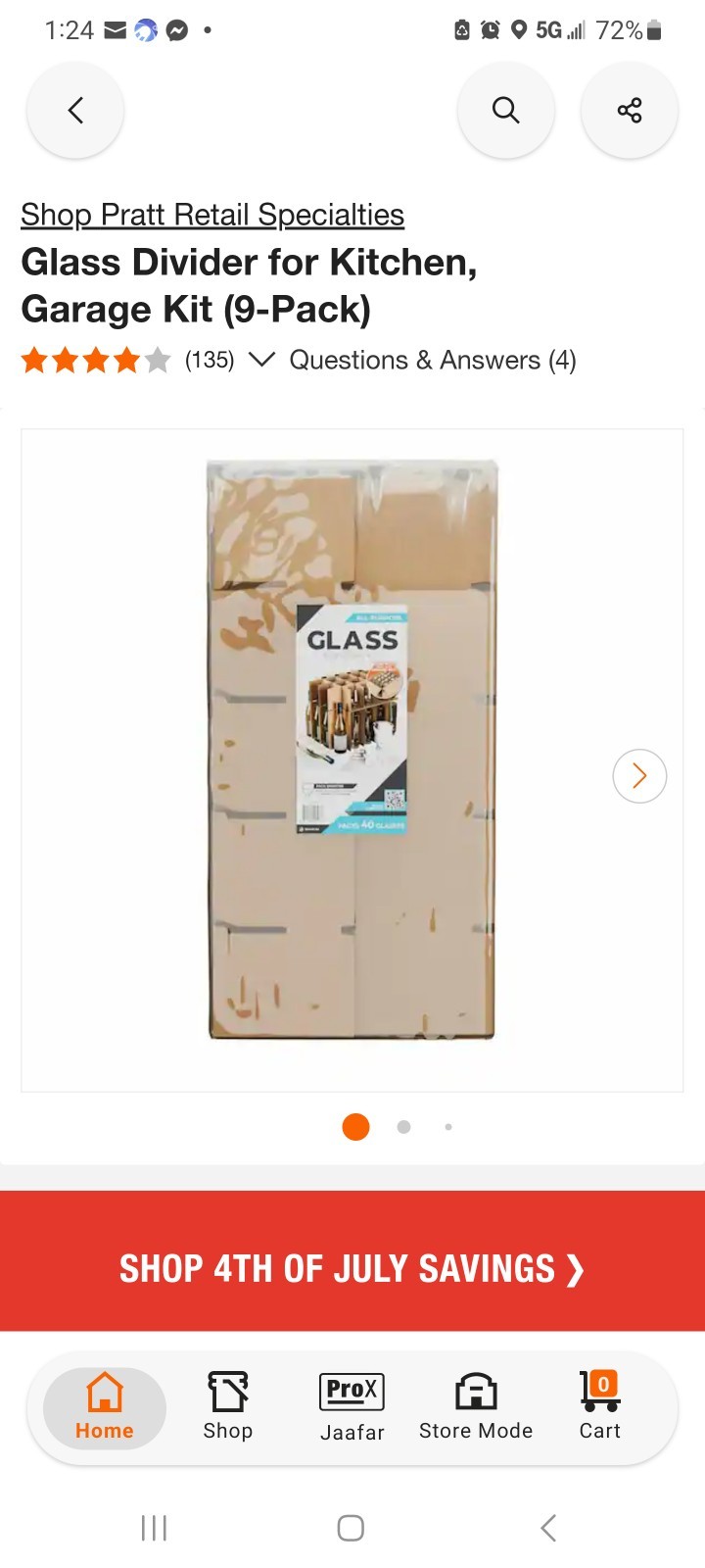 Glass Divider for KitchenGarage Kit (9-Pack)
