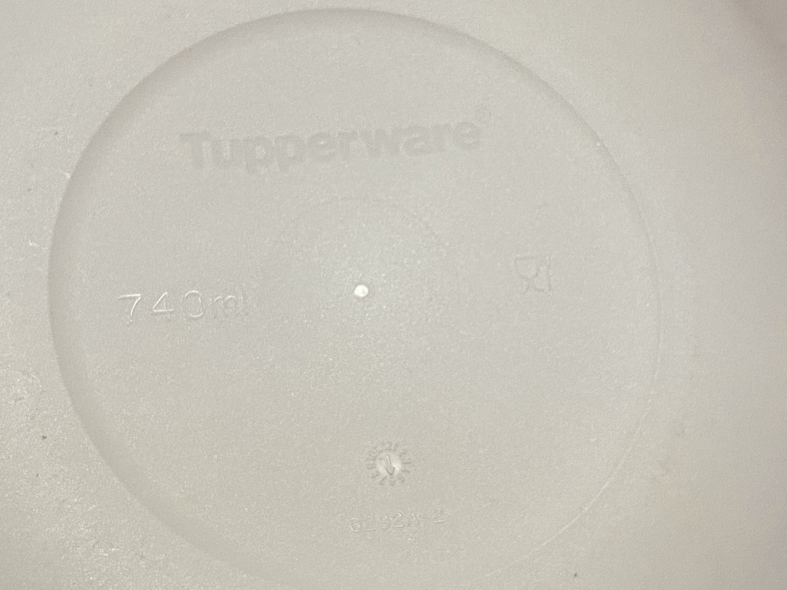 Tupperware Allegra Radiance Bowls Set of 3 ~ 3 Cup Bowls White w/Orange 6292A-2