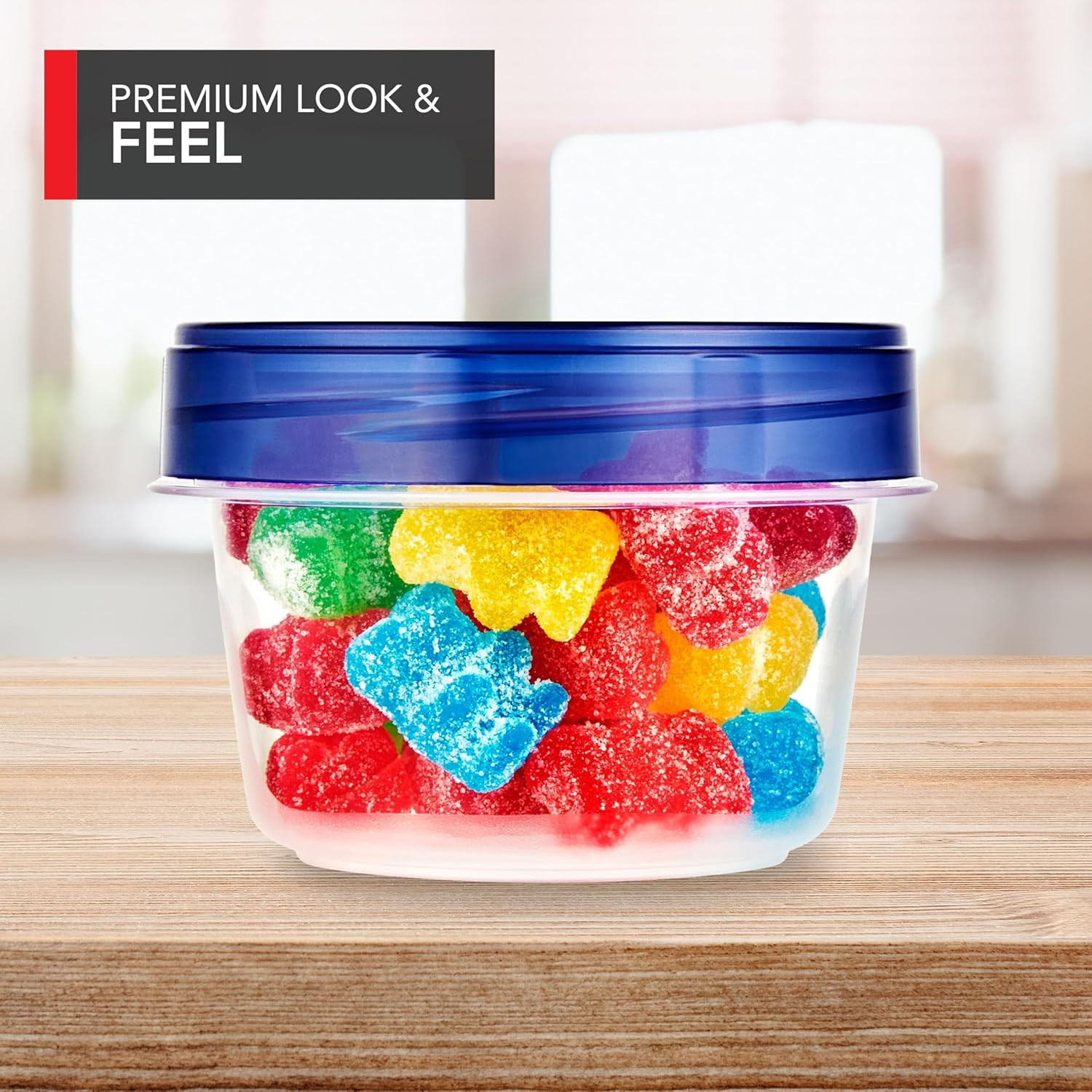 Stock Your Home 4Oz Plastic Containers with Twist Top Lids (6 Pack), 1/2 Cup Sma