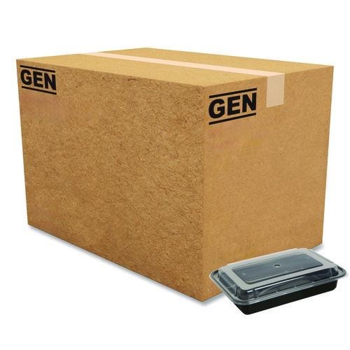 GEN Microwavable Food Container w/Lid, 28oz, 8.81×6.02×2.04″, 150/CT